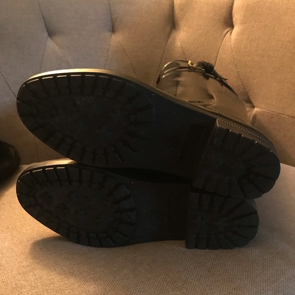 Ralph Lauren Rossalyn II Black Tall Rain Boots - Picture 3 of 4